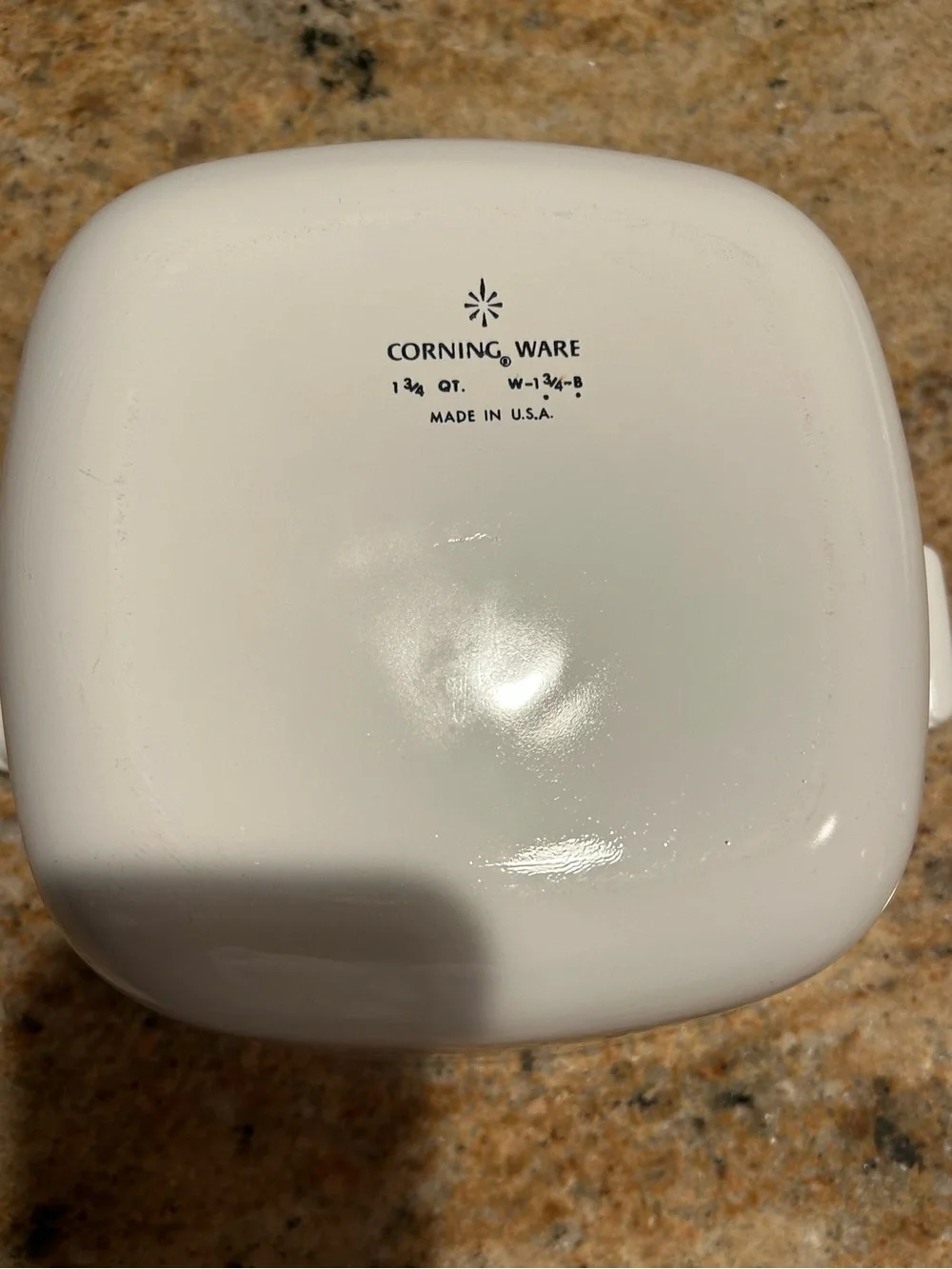 Corningware W-1 3/4-B “Wheat”Casserole Baking Dish 1 3/4 qt w/Pyrex Glass Lid